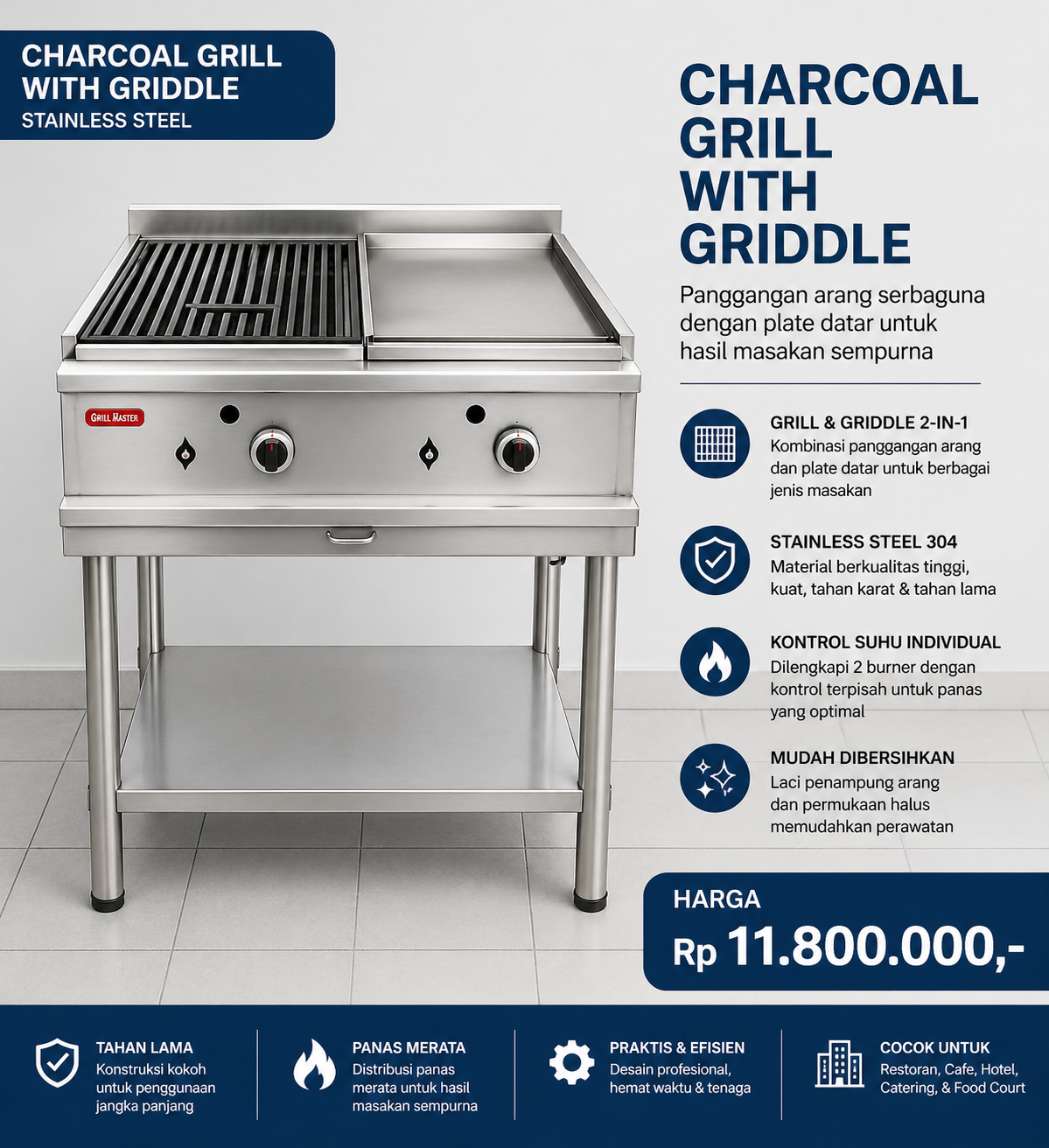 Charcoal Grill Stainless